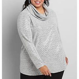 Lane Bryant Softest Touch Foil-dot Swing Top Size 22/24 NWT